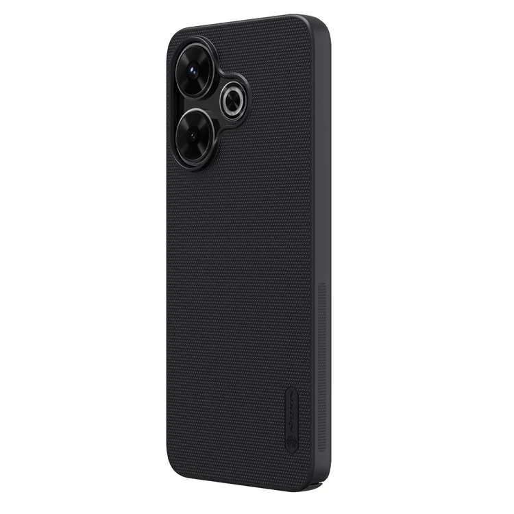 NILLKIN Frosted Shield Phone Case per Xiaomi Redmi 13 5G / 13 4G / Note 13R 5G / Poco M6 4G Custodia rigida in PC - Nero