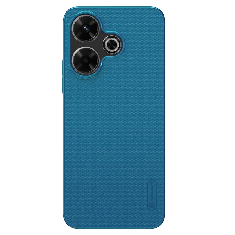 NILLKIN Frosted Shield Phone Case for Xiaomi Redmi 13 5G / 13 4G / Note 13R 5G / Poco M6 4G Hard PC Back Cover - Blue