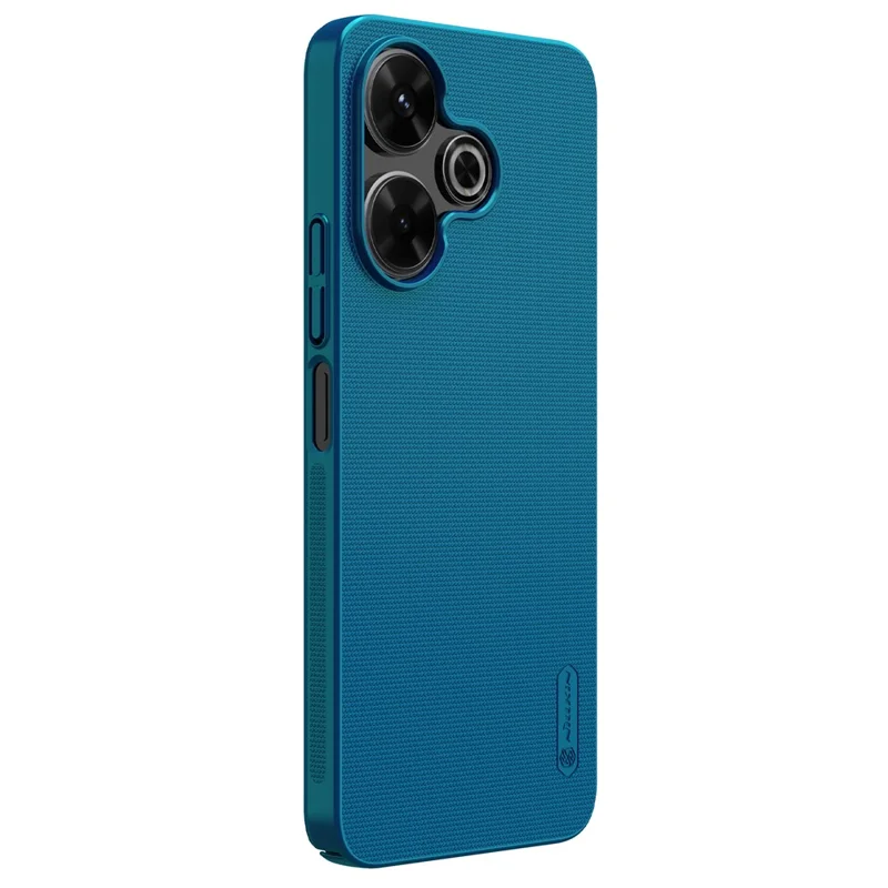 NILLKIN Frosted Shield Phone Case for Xiaomi Redmi 13 5G / 13 4G / Note 13R 5G / Poco M6 4G Hard PC Back Cover - Blue