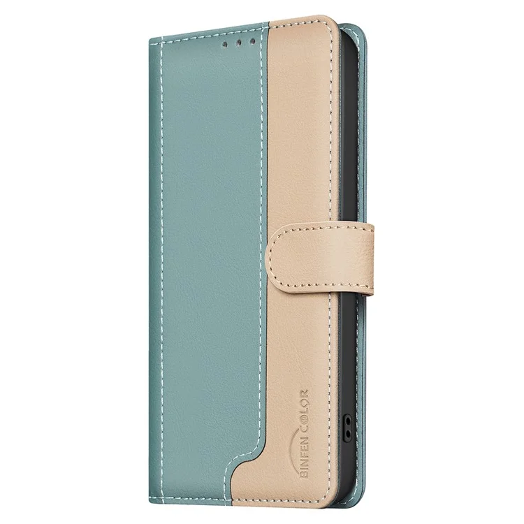 BINFEN COLOR BF33 Pour Samsung Galaxy S23 Étui en cuir pour téléphone RFID Blocking Card Slots - Vert