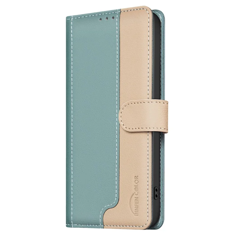 BINFEN COLOR BF33 Per Samsung Galaxy A14 5G / 4G Custodia in pelle PU con blocco RFID Cover telefonica - Verde