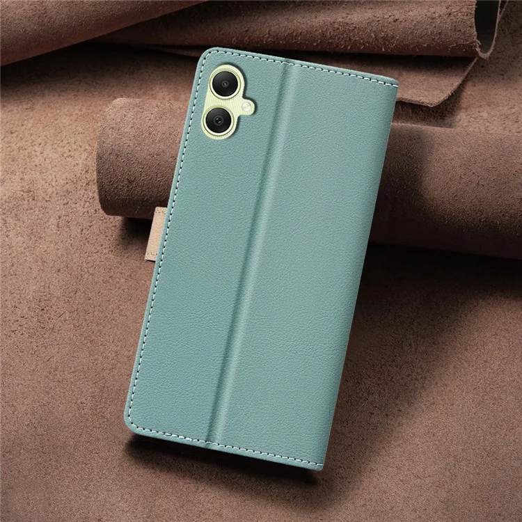 BINFEN COLOR BF33 For Samsung Galaxy A05 4G Case RFID Blocking Splicing Color Phone Cover - Green