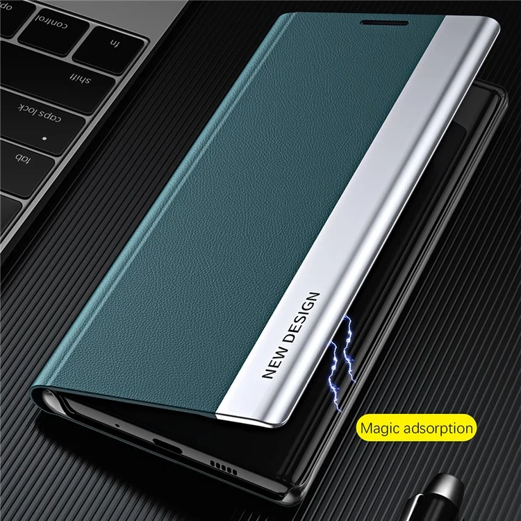 For Honor 200 Pro 5G Case Folding Stand PU Leather Protective Phone Cover - Green