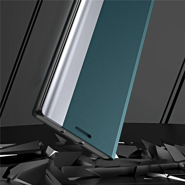 For Honor 200 Pro 5G Case Folding Stand PU Leather Protective Phone Cover - Green