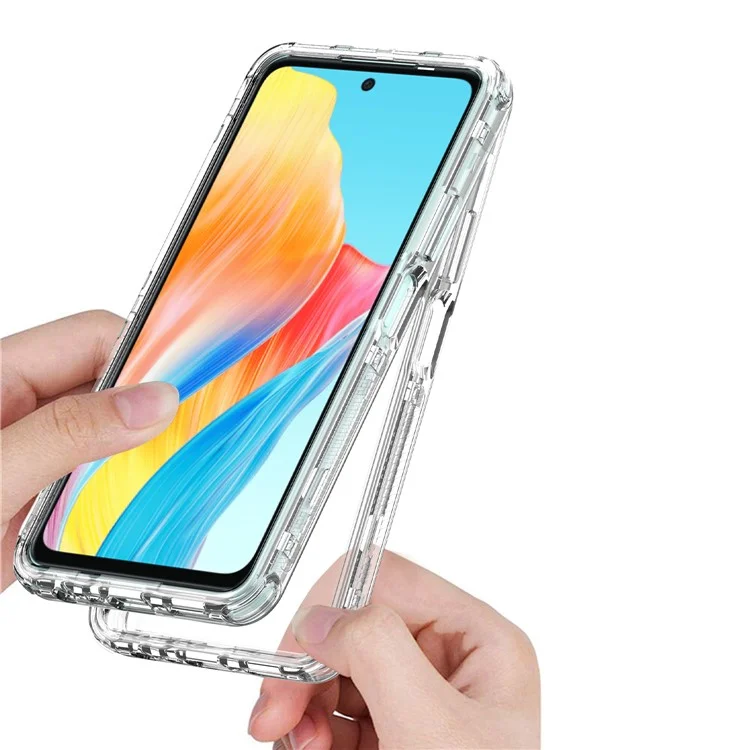 Für Oppo A58 4G-Gehäuse Acryl+TPU Hochdurchlässiges Telefongehäuse