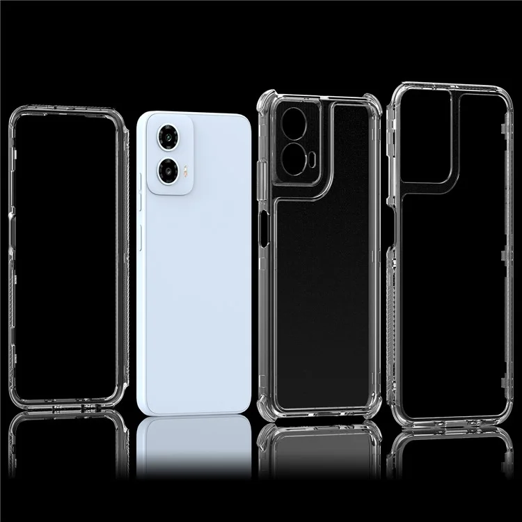 Per Motorola Moto G45 5G / G34 5G Case 3-in-1 Acrilico+TPU Custodia Protettiva per Telefono