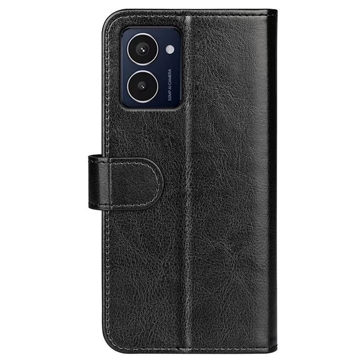 Чехол-кошелек из crazy horse текстуры кожи с подставкой для HMD Pulse / Pulse+ / Pulse Pro - черный