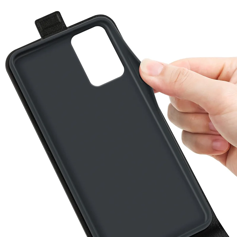 For Motorola Moto G85 5G / S50 Neo 5G Card Slots Case Vertical Flip Leather Phone Cover - Brown - Black