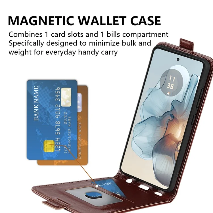 Étui pour téléphone portable Motorola Moto G24 Power - Marron
