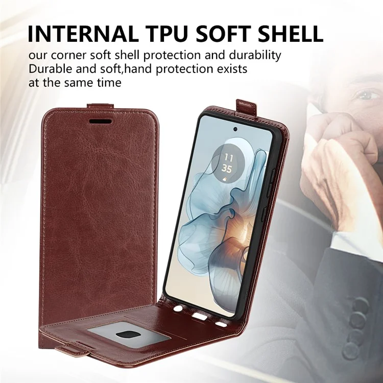 Étui pour téléphone portable Motorola Moto G24 Power - Marron