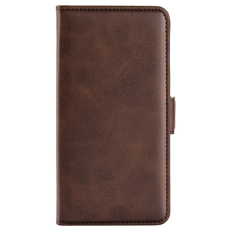For Oppo Reno12 5G (Global) Phone Case Calf Texture Leather Stand Wallet Cover - Brown