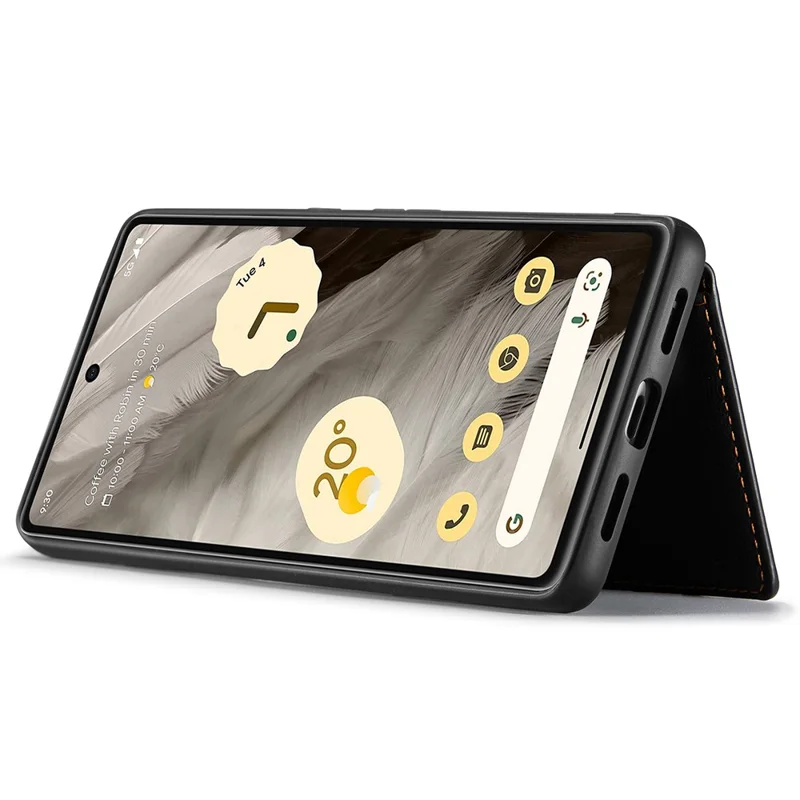 JEEHOOD J01 For Google Pixel 8 Pro Case PU Leather Card Bag Detachable 2-in-1 Back Cover - Black