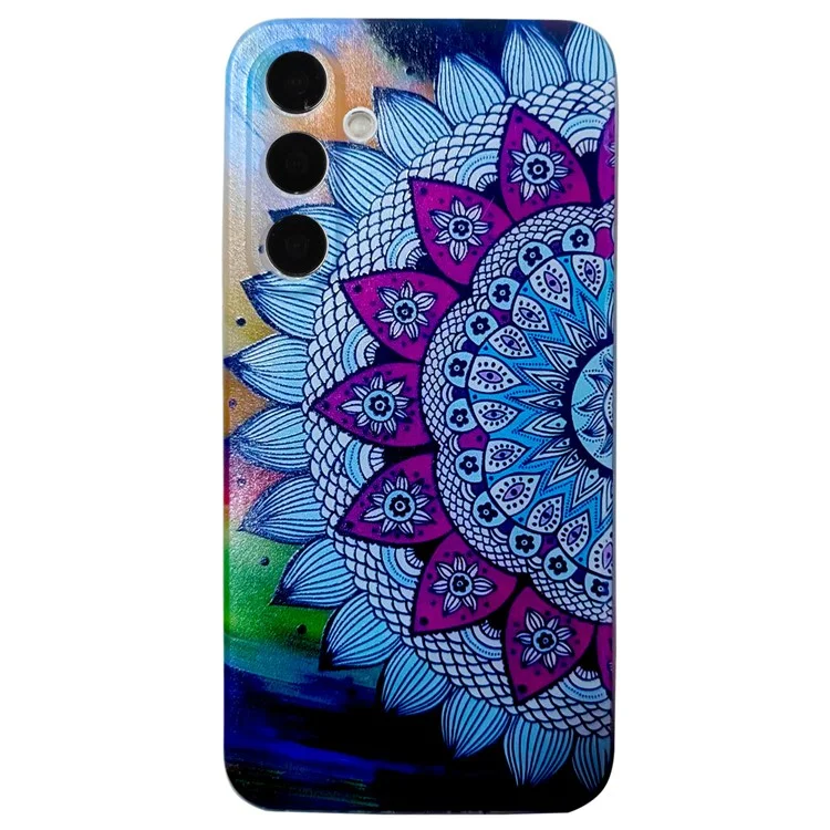 For Samsung Galaxy S24 FE TPU Case Pattern Printing Protective Phone Cover - Mandala Flower
