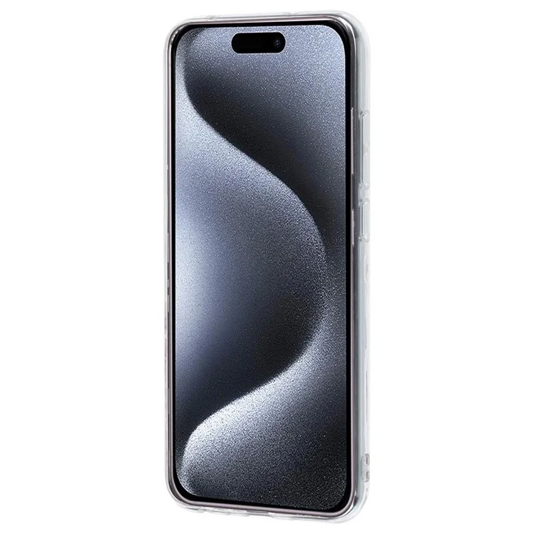 Para iPhone 16 Pro Case Soft TPU Phone Cover Marble Pattern Printing - Green