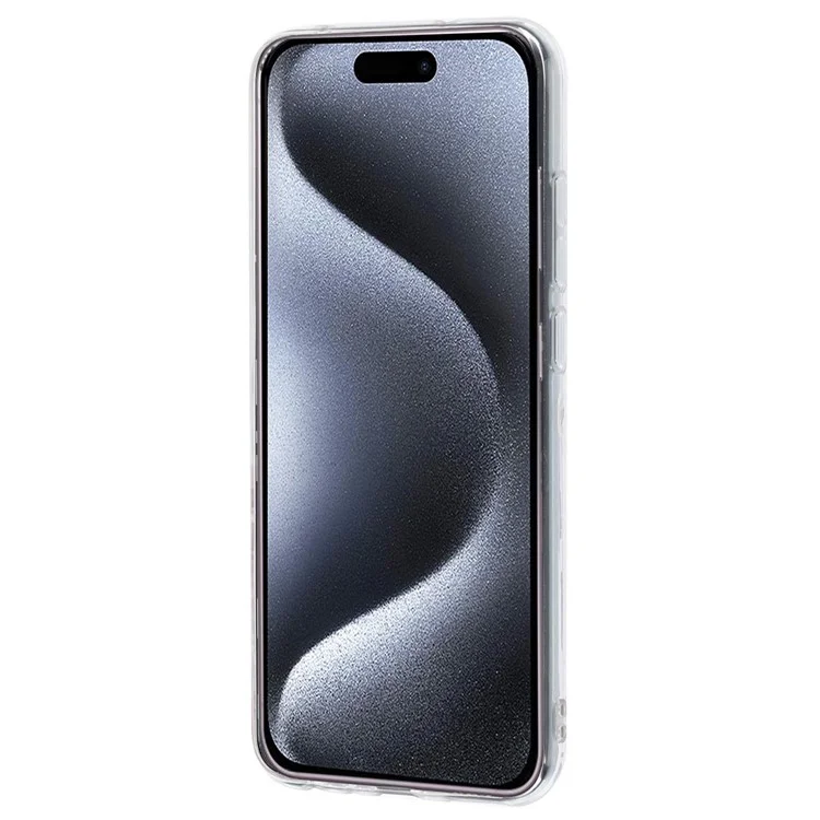 For iPhone 16 Plus Case Soft TPU Phone Back Cover Pattern Printing - Flower