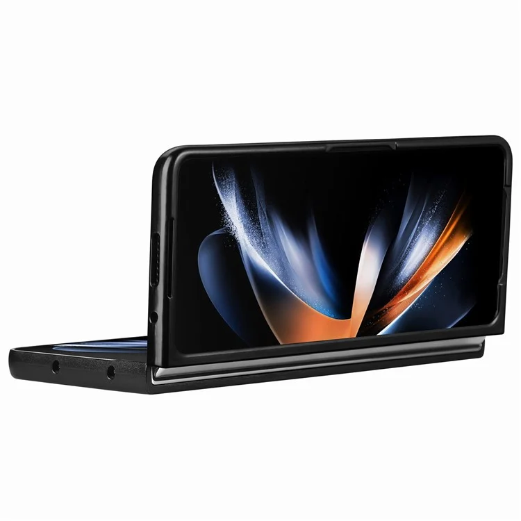 Para Samsung Galaxy Z Fold6 5G Funda Retro de Piel PU Revestida de PC Plegable Cubierta de Teléfono - Marrón