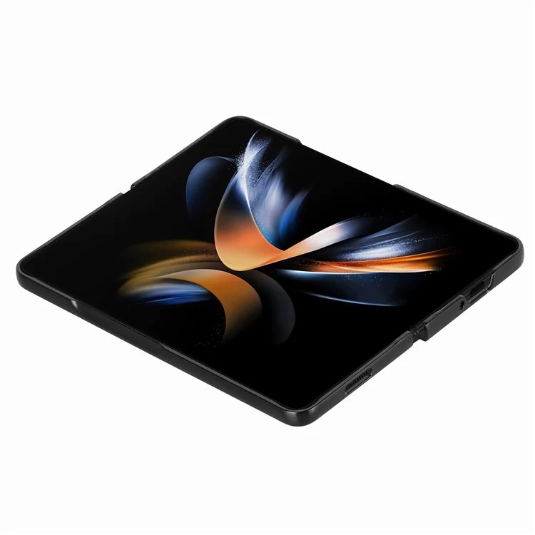 Para Samsung Galaxy Z Fold6 5G Funda Retro de Piel PU Revestida de PC Plegable Cubierta de Teléfono - Marrón