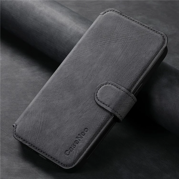 For Xiaomi Redmi Turbo 3 5G / Poco F6 5G Magnetic Case CASENEO Detachable Leather Phone Wallet Cover - Black
