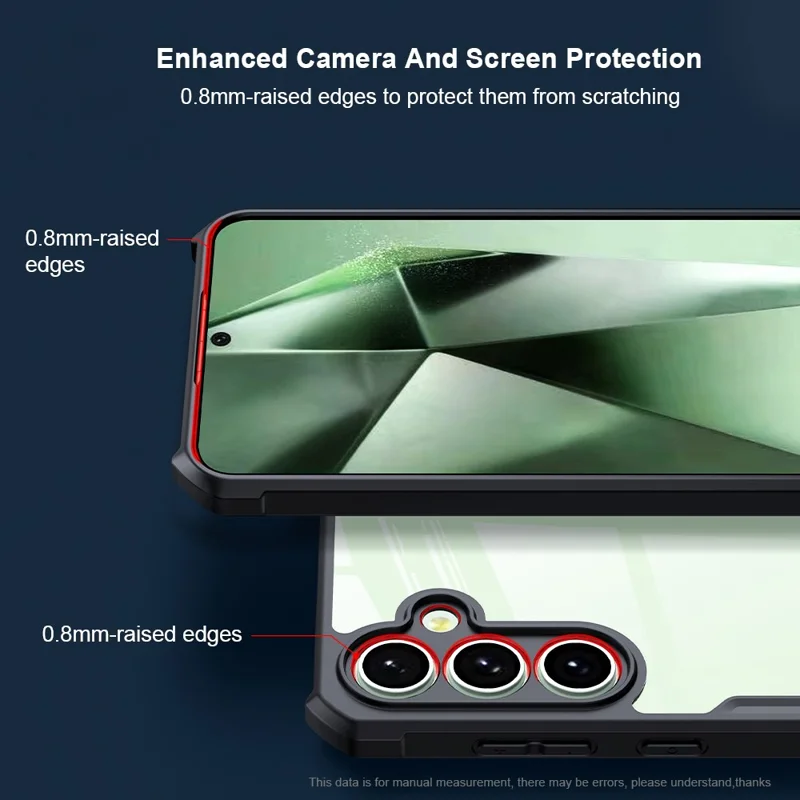 XUNDD For Samsung Galaxy S24 FE Case TPU + Acrylic Hybrid Shockproof Cover