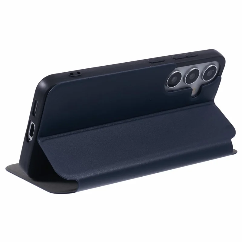 Étui X-LEVEL Colorful-2 Series Pour Samsung Galaxy S24 en cuir PU Flip Protective Cover Magnetic Auto Closing - Bleu foncé