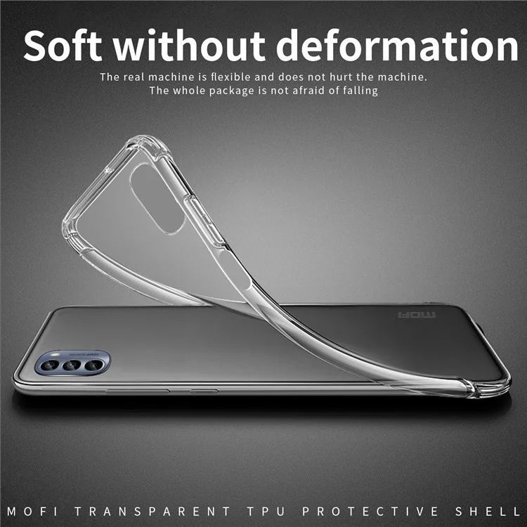 MOFI Для Motorola Moto G62 5G Cread Case Shock Absorption TPU Antra-scartch Back Cover