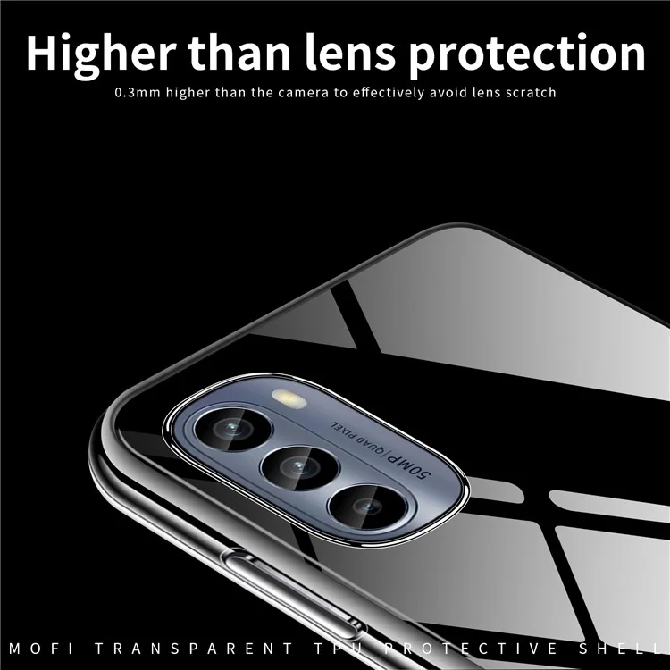 MOFI Для Motorola Moto G62 5G Cread Case Shock Absorption TPU Antra-scartch Back Cover