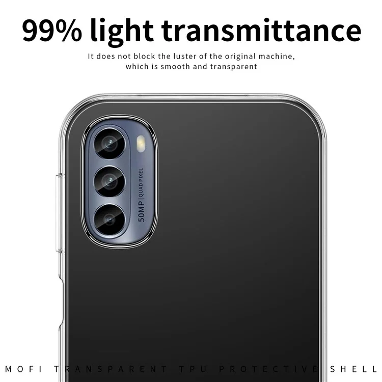 MOFI Для Motorola Moto G62 5G Cread Case Shock Absorption TPU Antra-scartch Back Cover