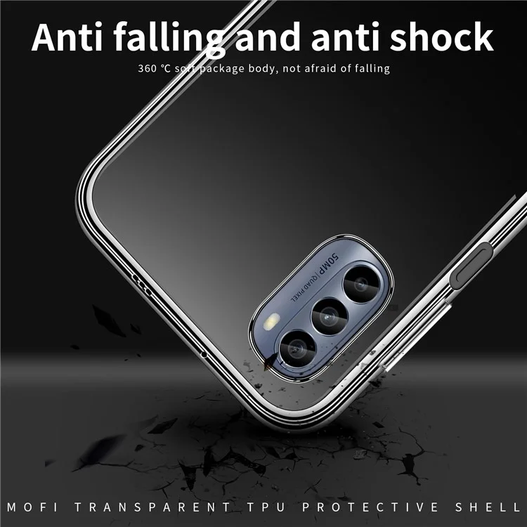 MOFI Для Motorola Moto G62 5G Cread Case Shock Absorption TPU Antra-scartch Back Cover