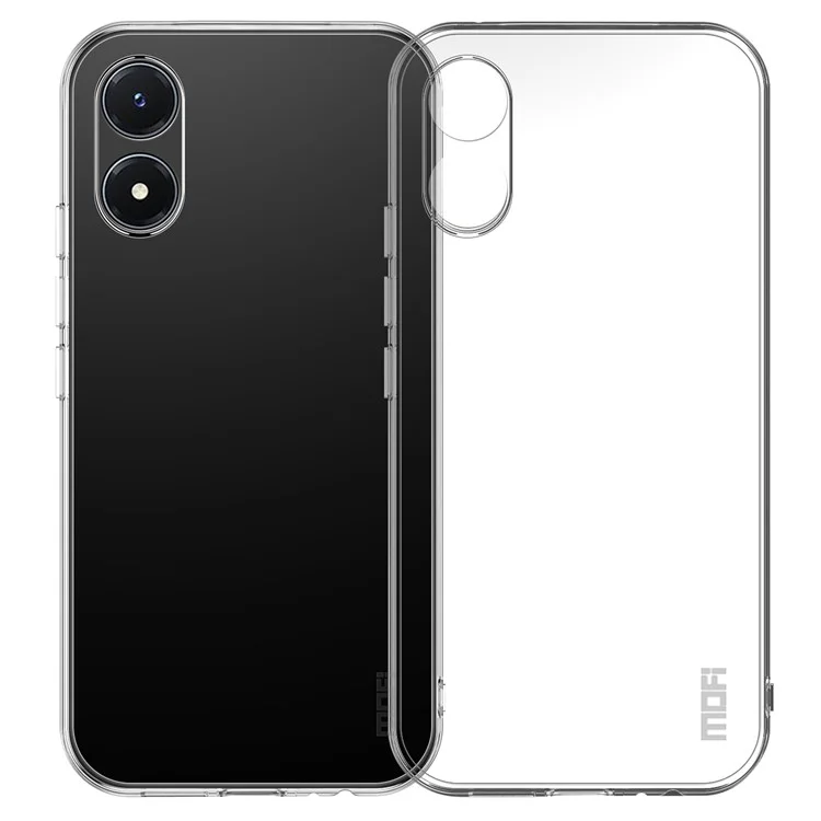 MOFI for vivo Y02s 4G Clear Crystal Case Flexible TPU Anti-Scratch Protective Phone Cover