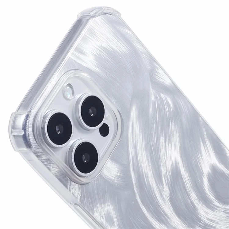 For iPhone 13 Pro Max Clear Phone Case Shockproof TPU Back Cover with 4 Removable Papers