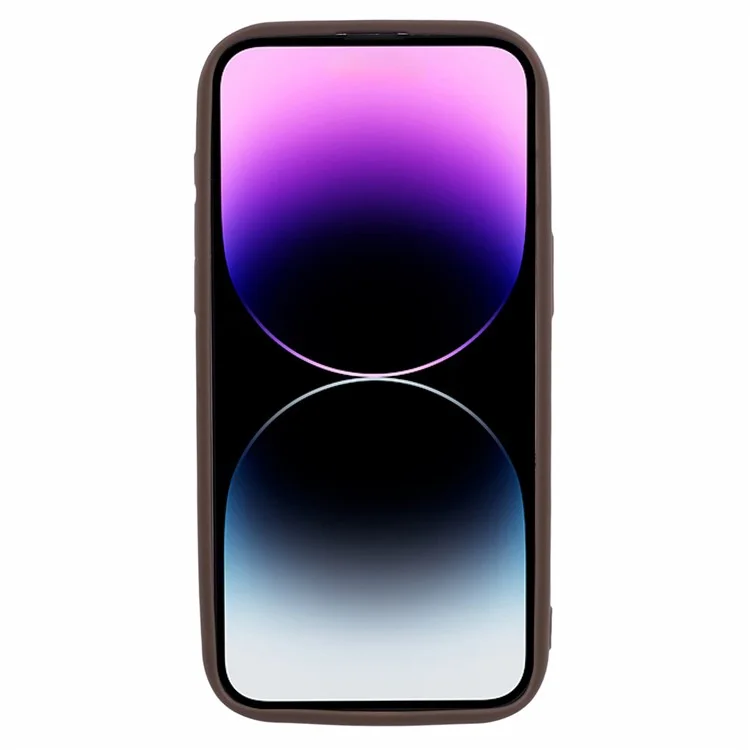 Für iPhone 13 Pro Case Stoßfest TPU Telefonrückabdeckung - Braun