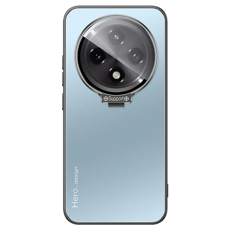 Para Oppo A3 5G Case PC+TPU Capa Traseira do Telefone com Suporte de Lente - Azul