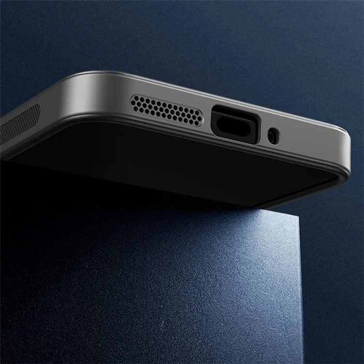 Para Oppo A3 5G Case PC+TPU Capa Traseira do Telefone com Suporte de Lente - Azul