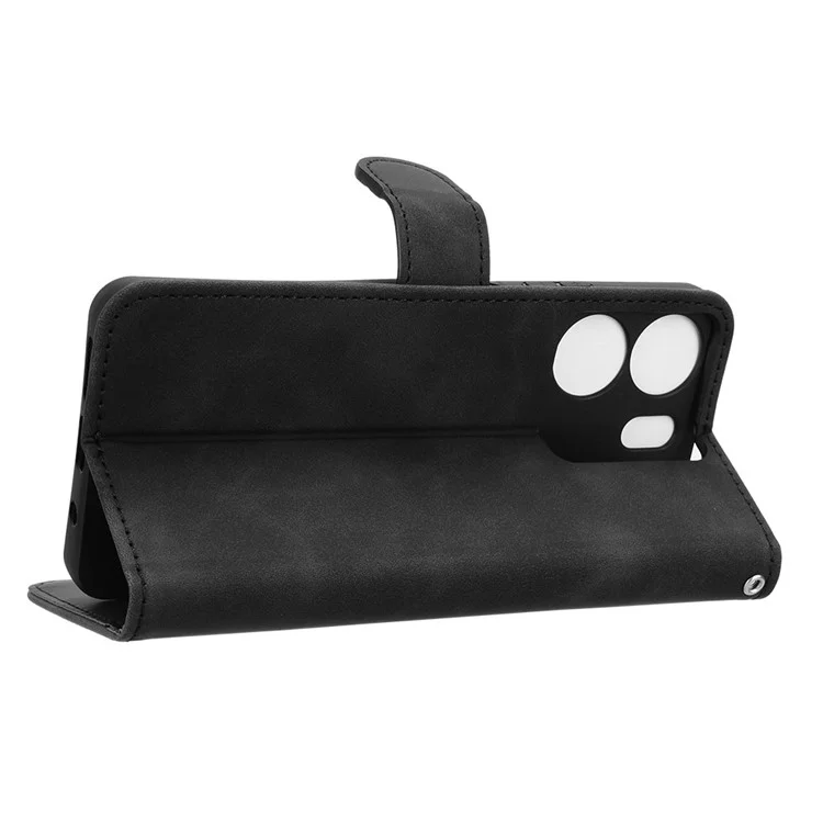 For BLU View 5 Case Skin-Touch PU Leather Wallet Phone Cover Stand View - Black