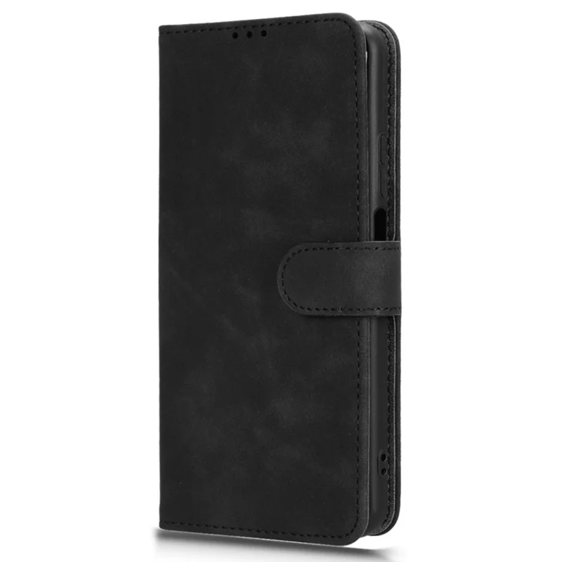 For BLU View 5 Pro Case Skin-Touch PU Leather Wallet Folio Flip Phone Cover - Black
