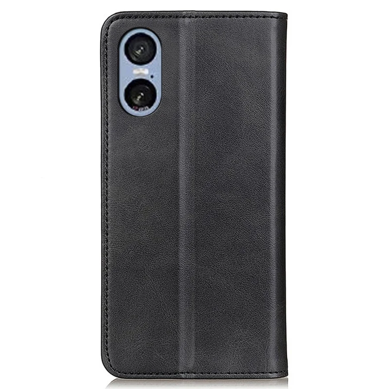 For Sony Xperia 5 VI Case Wallet Split Leather Flip Phone Cover - Black