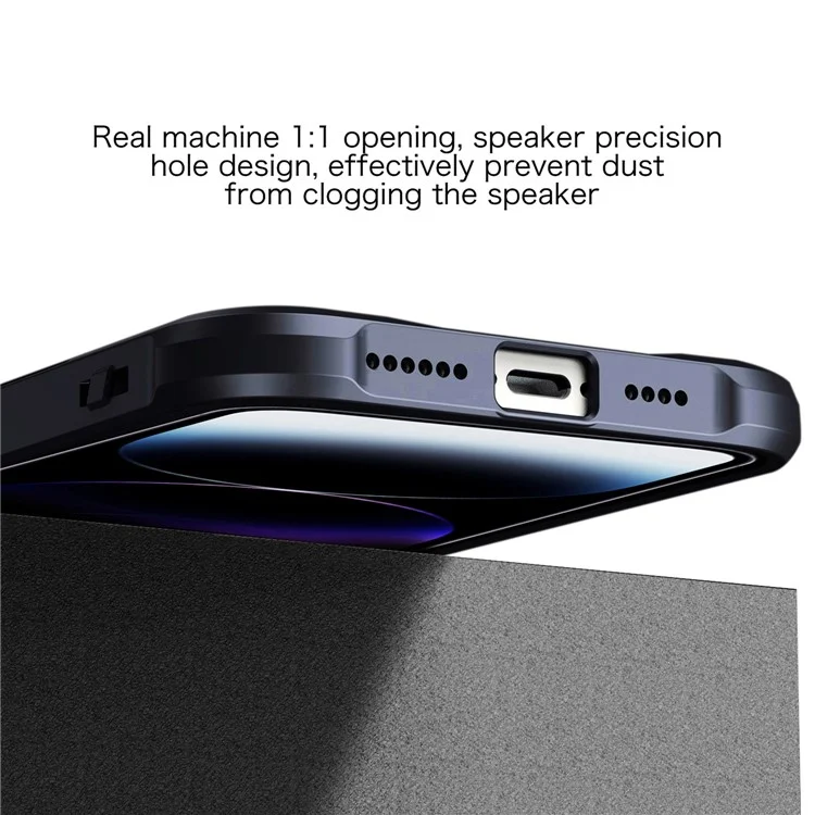 Чехол для iPhone 14 Pro Max военного класса с защитой от падений, противоударный чехол для телефона - черный