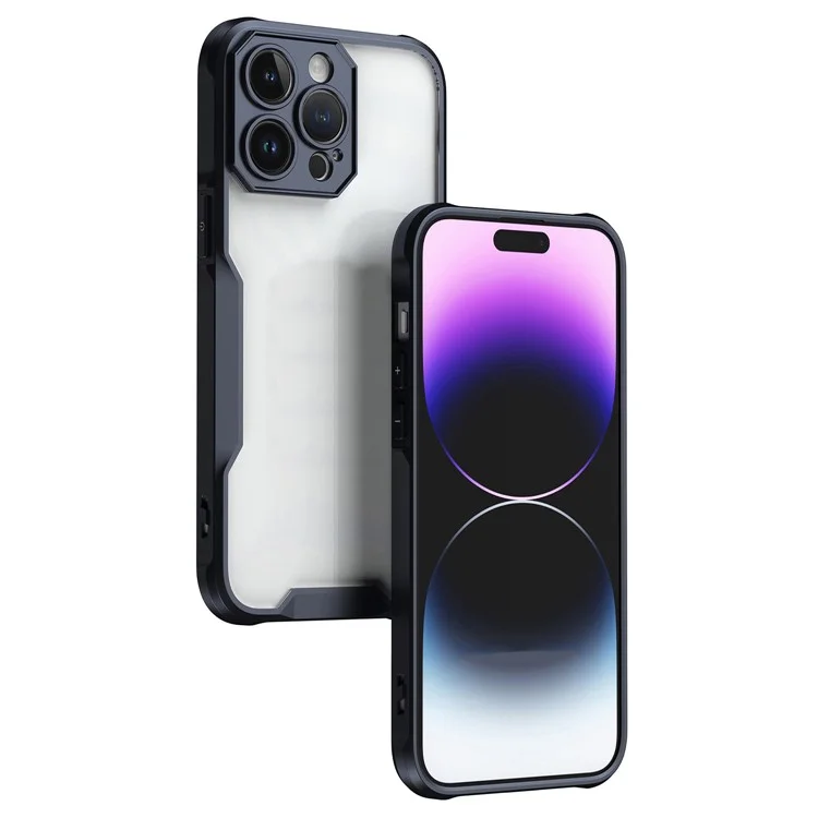 Чехол для iPhone 14 Pro Max военного класса с защитой от падений, противоударный чехол для телефона - черный