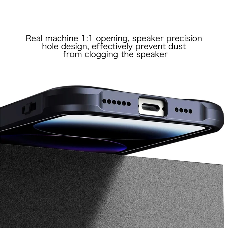 For iPhone 14 Pro Case Military-Grade Drop Protection Shockproof Phone Back Cover - Black