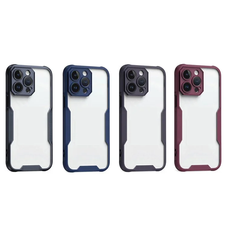 For iPhone 15 Pro Case Military-Grade Drop Protection Shockproof Phone Back Cover - Black