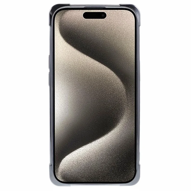 For iPhone 14 Case Electroplating Card Slot TPU Phone Cover - Silver