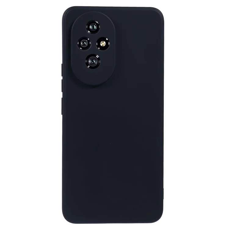 For Honor 200 Pro 5G Case Fiber Lining TPU Phone Case Smooth Touch - Black