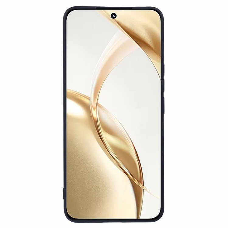 For Honor 200 Pro 5G Case Fiber Lining TPU Phone Case Smooth Touch - Black