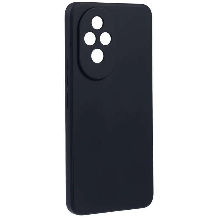 For Honor 200 Pro 5G Case Fiber Lining TPU Phone Case Smooth Touch - Black
