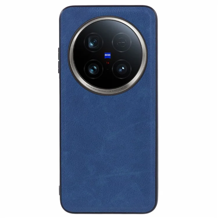 Para vivo X100 Ultra 5G Case Leather PC TPU Retro Phone Back Cover - Azul