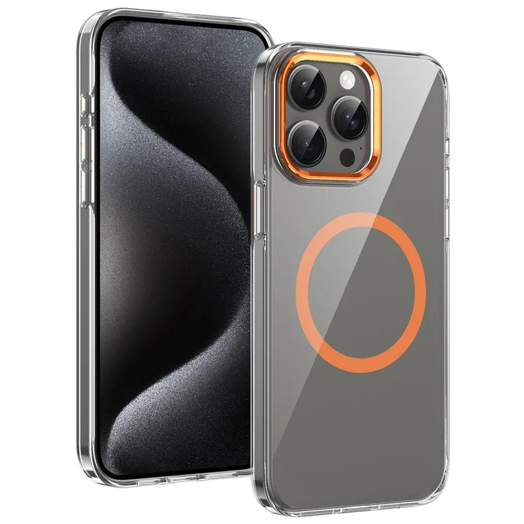 Per iPhone 13 Pro Case Compatibile con MagSafe Resistente al Ingiallimento Custodia in PC Rigido - Arancione