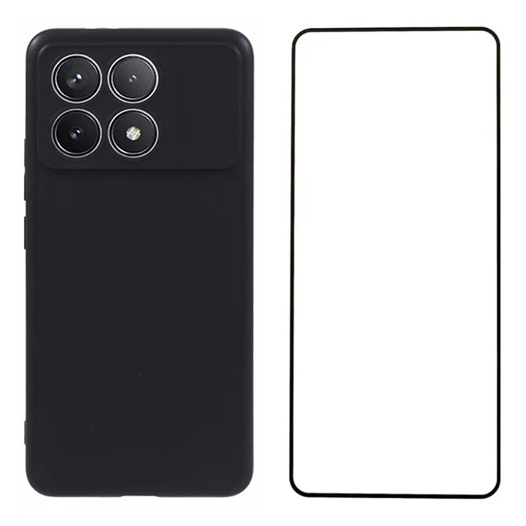 WANLONFENG MS Series for Xiaomi Poco X6 Pro 5G / Redmi K70E 5G TPU Case Matte Finish with Screen Film