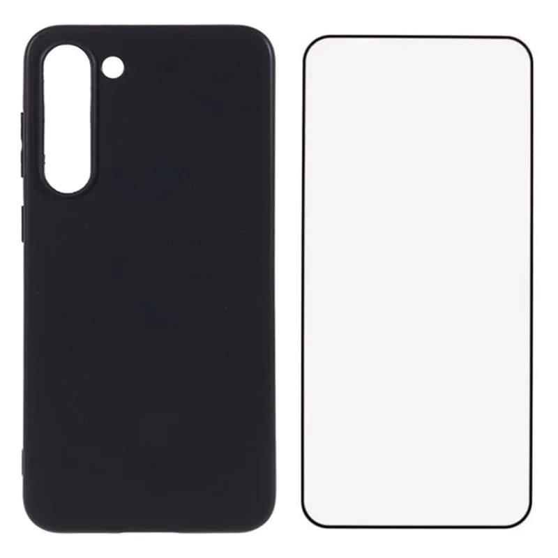 WANLONFENG MS Series for Samsung Galaxy S23+ Case TPU Cover with Screen Film (Big Lens Hole)