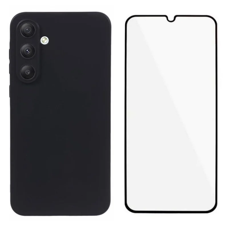 WANLONFENG MS Series for Samsung Galaxy A25 5G (Global) (161.0 x 76.5 x 8.3mm) Case Matte TPU Cover with Screen Film