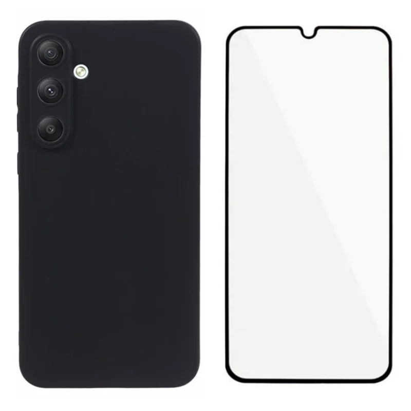 WANLONFENG MS Series для чехла Samsung Galaxy A35 5G Matte TPU Phone Cover с пленкой для экрана